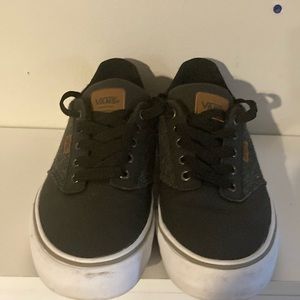 Size 9.5 men’s, worn a few times run a little bit bigger. Nice and comfy shoe.